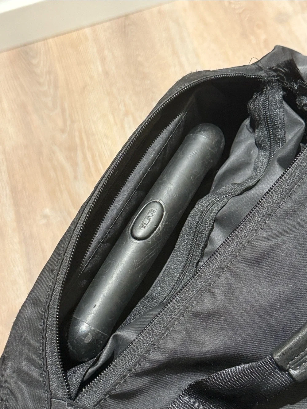 Tumi Black Ballistic Nylon Rolling Wheeled Carry-On Suitcase